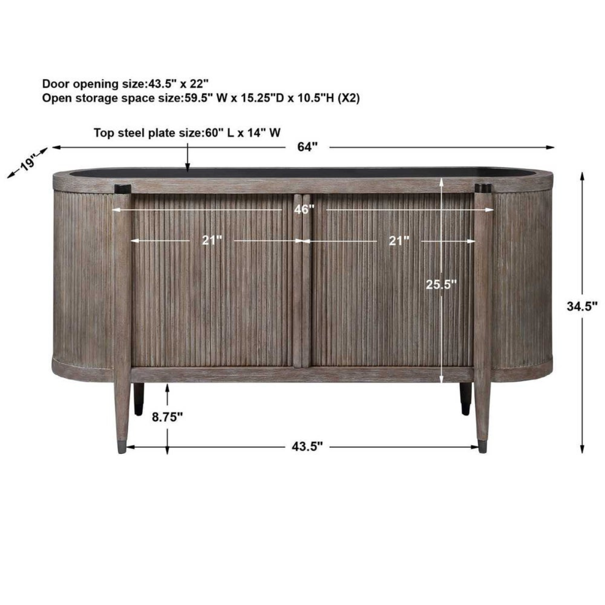 Buffet BURTON NATURAL