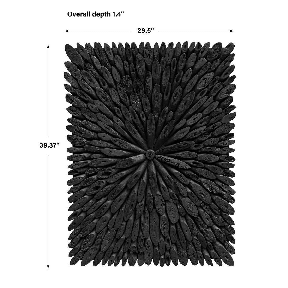 Cuadro BAHARI WOOD WALL BLACK