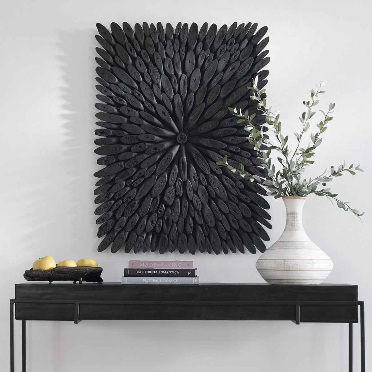 Cuadro BAHARI WOOD WALL BLACK